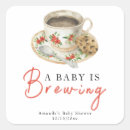 Search for coffee cup stickers A baby is brewing