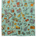 Search for music shower curtains Illustration