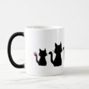 Search for black cat silhouette mugs Black and white