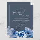 Search for royal blue flowers wedding invitations Winter