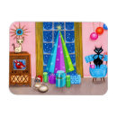 Search for mid century modern magnets Black cat