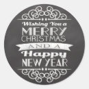 Search for new year wish stickers Chalkboard