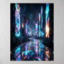Search for cyberpunk posters Neon lights