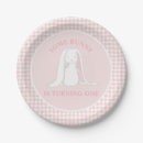 Search for pink gingham plates For kids