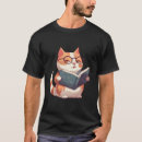 Search for cat with glasses tshirts Book lover