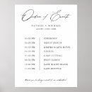 Search for wedding programmes Order of events
