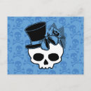 Search for girly skull postcards Cute
