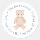 Search for baby shower return address stickers Teddy bear