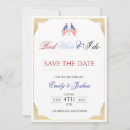 Search for 4th july save the dates Red white and blue