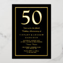 Search for 50th anniversary dinner invitations Gold