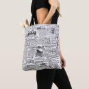 Search for newspaper tote bags Vintage