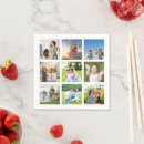Search for photo collage napkins Trendy