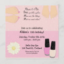 Search for mani pedi invitations Pink