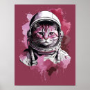 Search for astronaut posters Cat in space