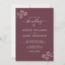 Search for burgundy and ivory wedding invitations Elegant