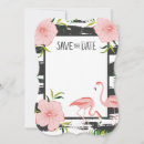 Search for pink flamingo save the dates Summer