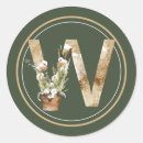 Search for monogram w stickers Simple