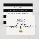 Search for maid of honor invitations Modern