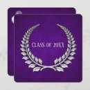 Search for purple and silver graduation invitations Graduate