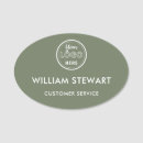 Search for oval name tags With magnetic back