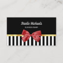 Search for black and white stripes business cards Boutique