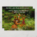 Search for lions and tigers bears invitations Baby