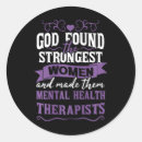 Search for mental health therapist stickers Awareness