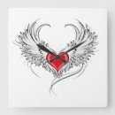 Search for angel wings clocks Heart