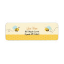Search for bumble bee birthday return address labels Girl