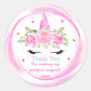 Search for magical unicorn stickers 1st birthday