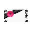 Search for pink damask return address labels Flowers