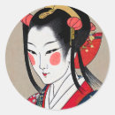Search for japanese geisha stickers Kimono