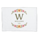 Search for floral monogram pillowcases Monogrammed