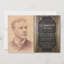 Search for vintage funeral invitations In loving memory