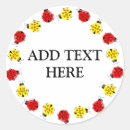 Search for ladybug cartoon stickers Garden