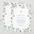 Search for blue and grey christening invitations Vintage