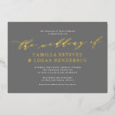 Search for real foil wedding invitations Simple