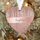 Search for rose gold heart christmas tree decorations Chic