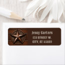 Search for western return address labels Rustic country
