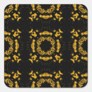 Search for black yellow stickers Abstract