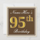 Search for elegant 95th birthday invitations 95 years old
