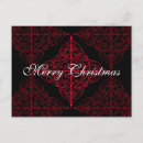 Search for damask pattern postcards Black