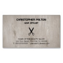 Search for wooden business cards Hair stylist