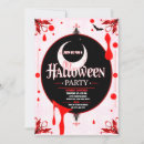 Search for bloody halloween invitations Black