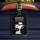 Search for peanuts luggage tags Charlie brown