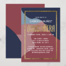 Search for navy quinceanera invitations Elegant chic