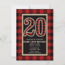Search for man 20th birthday invitations Party