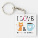 Search for love coffee key rings Cute