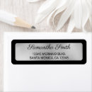 Search for silver black return address labels Contemporary