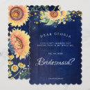 Search for sunflower bridesmaid cards Country